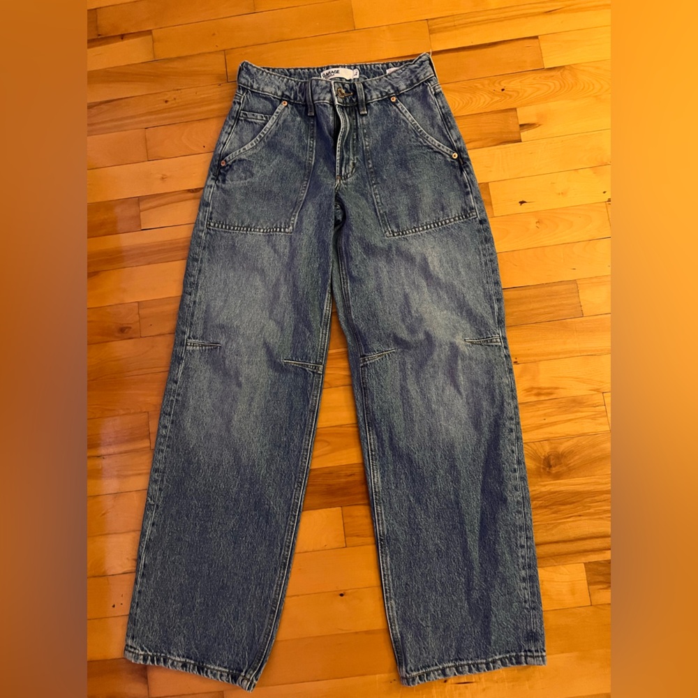 Garage Relaxed Fit Blue Jeans